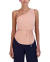 BCBGMAXAZRIA BCBGMAXAZRIA ASYMMETRIC SLEEVELESS KNIT TOP