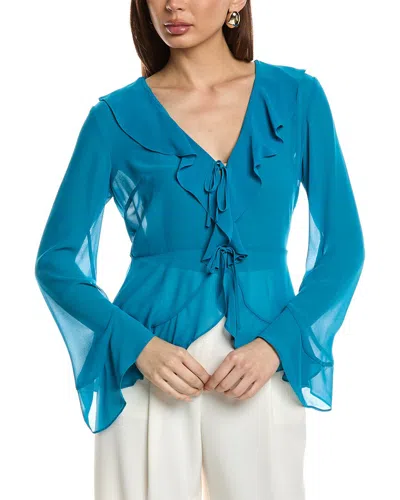 BCBGMAXAZRIA BCBGENERATION RUFFLE BLOUSE