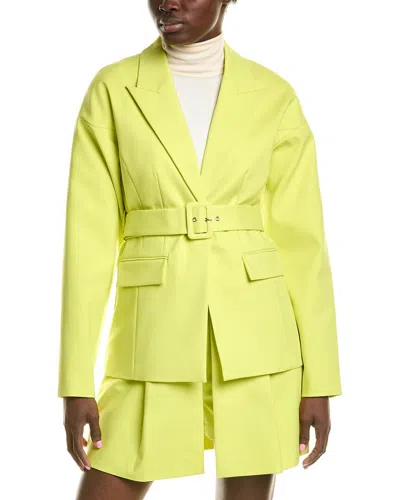 Bcbgmaxazria Belted Jacket In Yellow