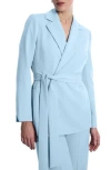 Bcbgmaxazria Belted Tailored Jacket In Blue