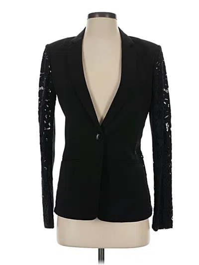 Pre-owned Bcbgmaxazria Blazer Jacket In Black