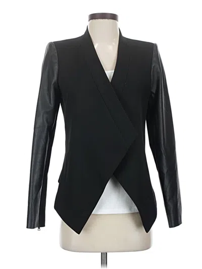 Pre-owned Bcbgmaxazria Blazer Jacket In Black