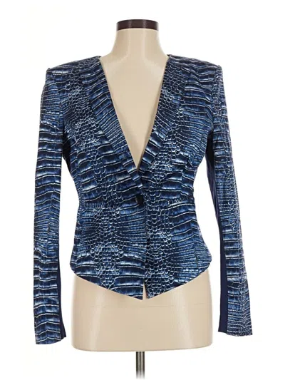 Pre-owned Bcbgmaxazria Blazer Jacket In Blue