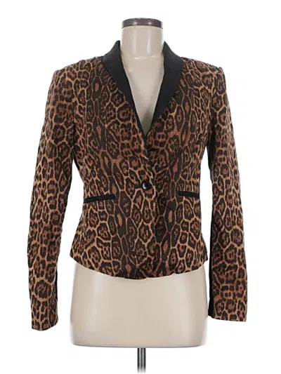Pre-owned Bcbgmaxazria Blazer Jacket In Brown