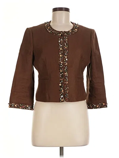 Pre-owned Bcbgmaxazria Blazer Jacket In Brown