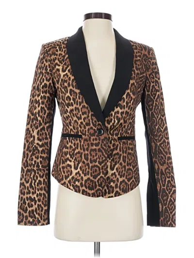 Pre-owned Bcbgmaxazria Blazer Jacket In Brown