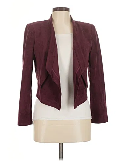 Pre-owned Bcbgmaxazria Blazer Jacket In Burgundy