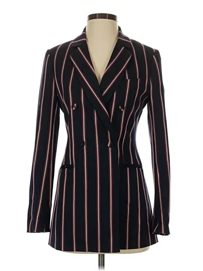 Pre-owned Bcbgmaxazria Blazer Jacket In Burgundy