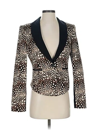 Pre-owned Bcbgmaxazria Blazer Jacket In Gold