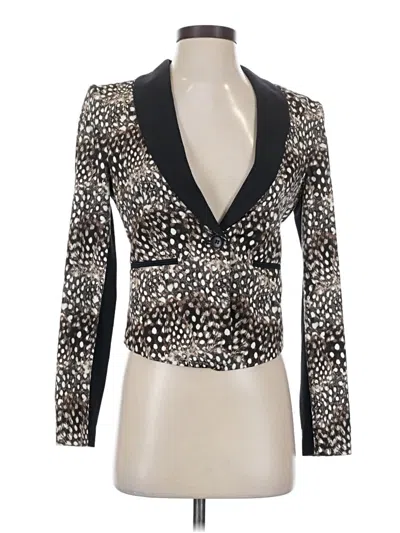 Pre-owned Bcbgmaxazria Blazer Jacket In Gold