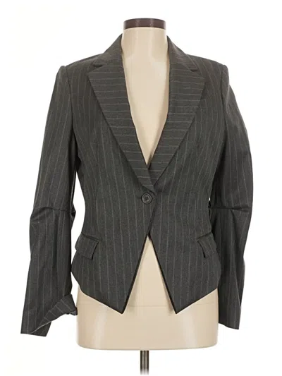 Pre-owned Bcbgmaxazria Blazer Jacket In Gray