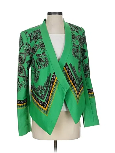 Pre-owned Bcbgmaxazria Blazer Jacket In Green