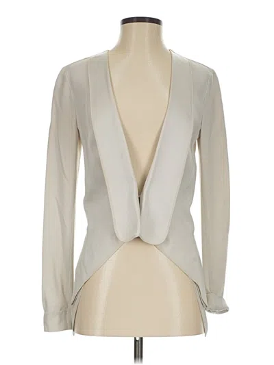 Pre-owned Bcbgmaxazria Blazer Jacket In Ivory