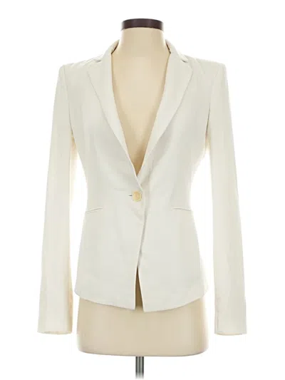Pre-owned Bcbgmaxazria Blazer Jacket In Ivory