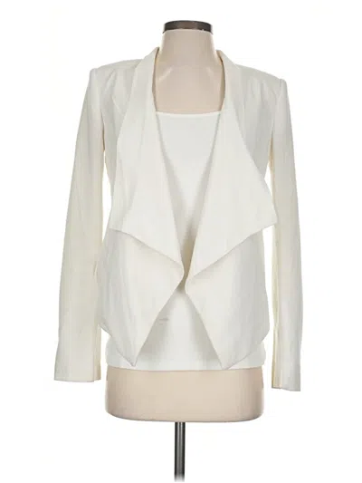 Pre-owned Bcbgmaxazria Blazer Jacket In Ivory