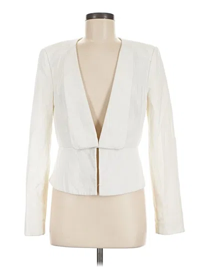 Pre-owned Bcbgmaxazria Blazer Jacket In Ivory