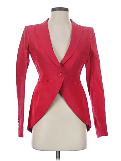 Pre-owned Bcbgmaxazria Blazer Jacket In Red