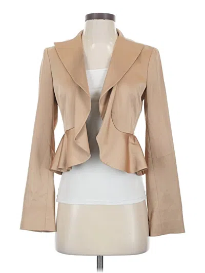 Pre-owned Bcbgmaxazria Blazer Jacket In Tan