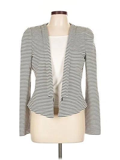 Pre-owned Bcbgmaxazria Blazer Jacket In White