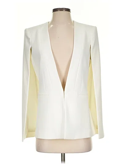 Pre-owned Bcbgmaxazria Blazer Jacket In White
