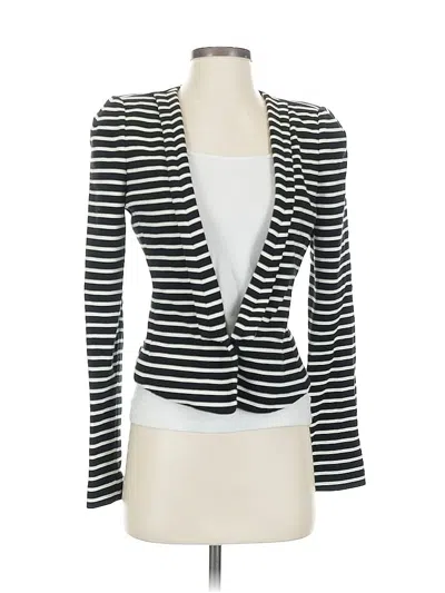 Pre-owned Bcbgmaxazria Blazer Jacket In White