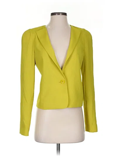 Pre-owned Bcbgmaxazria Blazer Jacket In Yellow