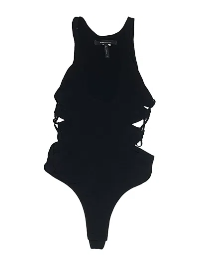 Pre-owned Bcbgmaxazria Bodysuit In Black