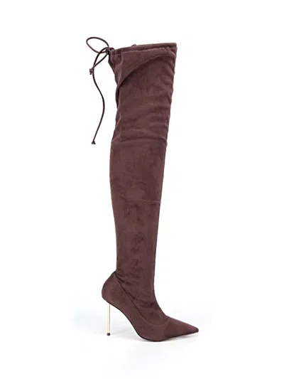 Pre-owned Bcbgmaxazria Boots In Burgundy