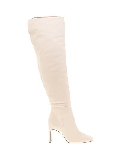 Pre-owned Bcbgmaxazria Boots In Ivory
