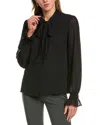 Bcbgmaxazria Bow Blouse In Black