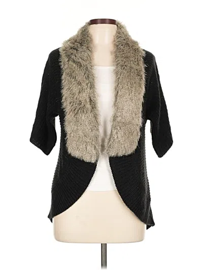 Pre-owned Bcbgmaxazria Cardigan Sweater In Black