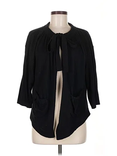 Pre-owned Bcbgmaxazria Cardigan Sweater In Black