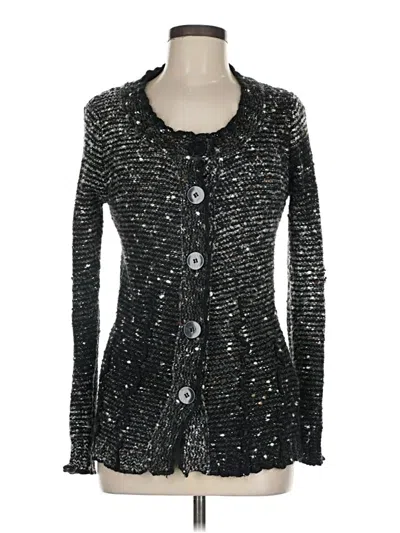 Pre-owned Bcbgmaxazria Cardigan Sweater In Black
