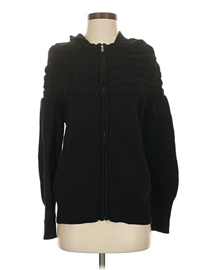 Pre-owned Bcbgmaxazria Cardigan Sweater In Black
