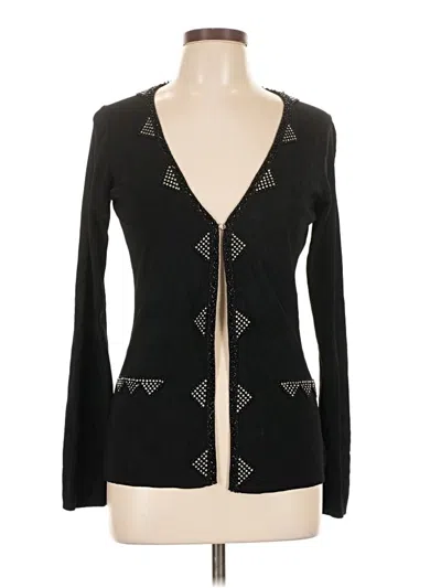 Pre-owned Bcbgmaxazria Cardigan Sweater In Black