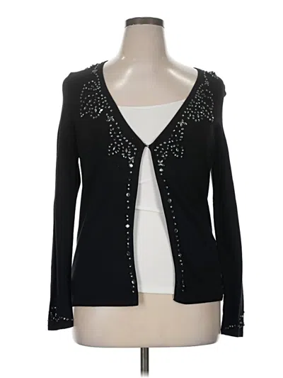 Pre-owned Bcbgmaxazria Cardigan Sweater In Black