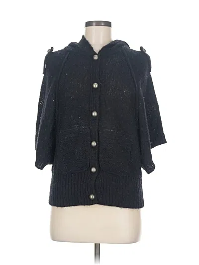 Pre-owned Bcbgmaxazria Cardigan Sweater In Black