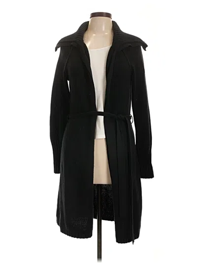 Pre-owned Bcbgmaxazria Cardigan Sweater In Black