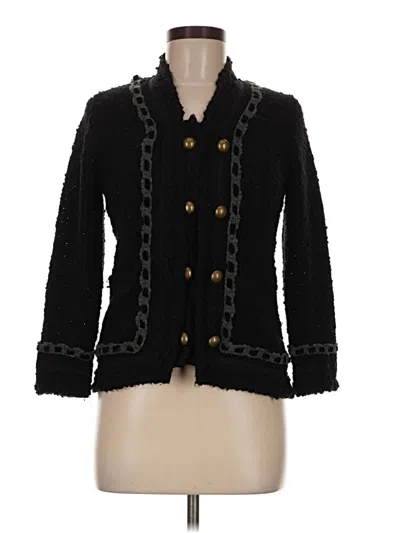 Pre-owned Bcbgmaxazria Cardigan Sweater In Black