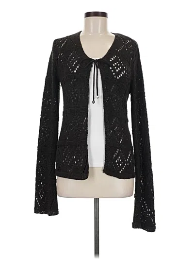 Pre-owned Bcbgmaxazria Cardigan Sweater In Black