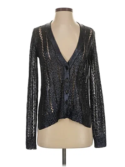 Pre-owned Bcbgmaxazria Cardigan Sweater In Black