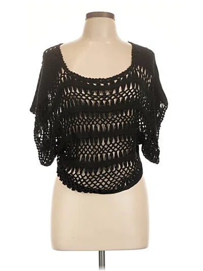 Pre-owned Bcbgmaxazria Cardigan Sweater In Black