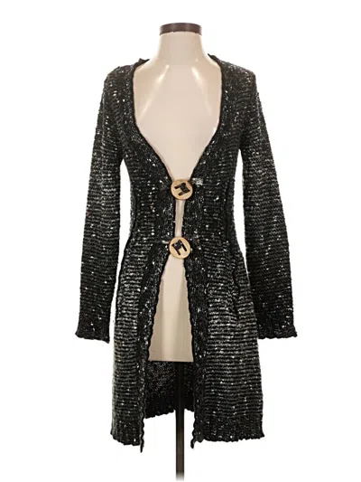 Pre-owned Bcbgmaxazria Cardigan Sweater In Black