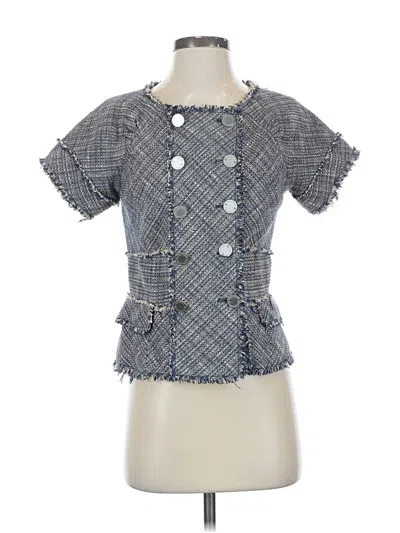 Pre-owned Bcbgmaxazria Cardigan Sweater In Blue