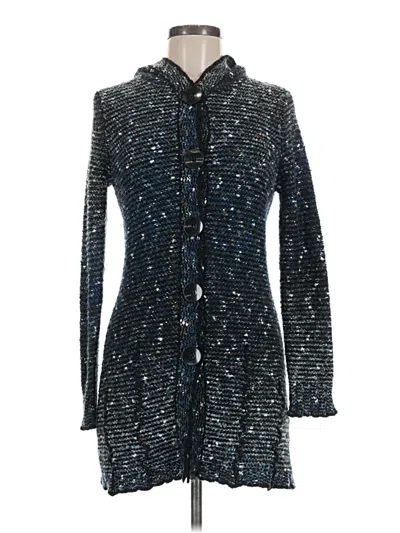Pre-owned Bcbgmaxazria Cardigan Sweater In Blue