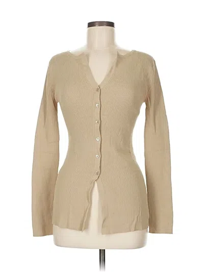 Pre-owned Bcbgmaxazria Cardigan Sweater In Brown