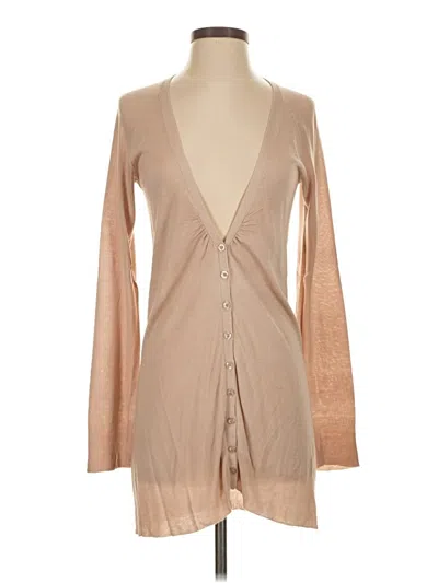 Pre-owned Bcbgmaxazria Cardigan Sweater In Brown