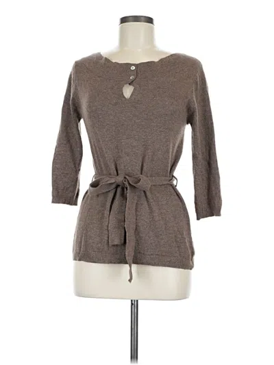 Pre-owned Bcbgmaxazria Cardigan Sweater In Brown