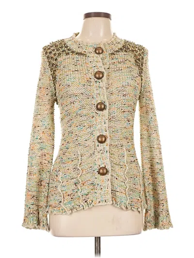 Pre-owned Bcbgmaxazria Cardigan Sweater In Brown