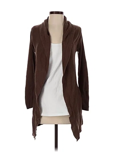 Pre-owned Bcbgmaxazria Cardigan Sweater In Brown